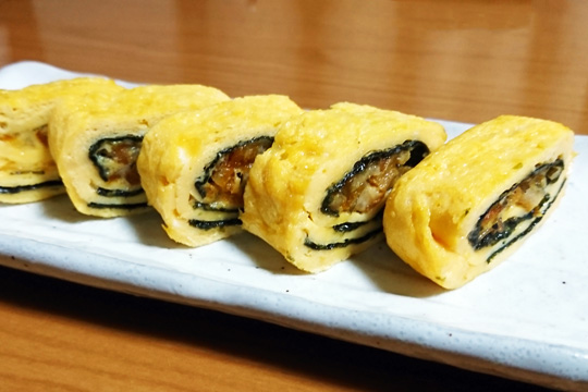 海苔と穴子の卵焼き